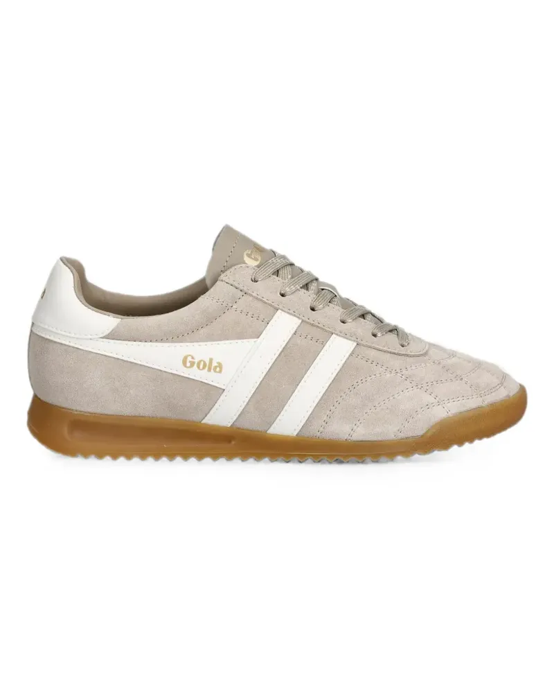 Gola Stadium quilted-vamp logo-print sneakers - Nude Nude