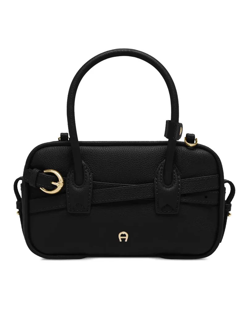 Aigner XS Whip Cintura Schultertasche mit Schnalle - Schwarz Schwarz