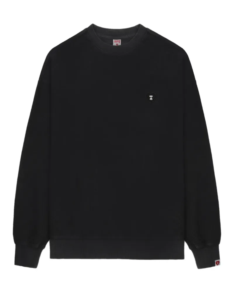 BAPE Sweatshirt mit rundem Ausschnitt - Schwarz Schwarz