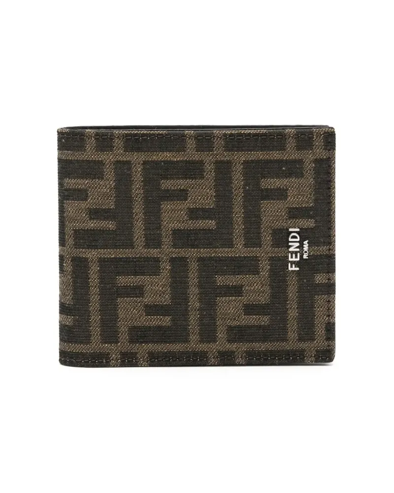 Fendi Portemonnaie mit FF-Jacquard - Braun Braun