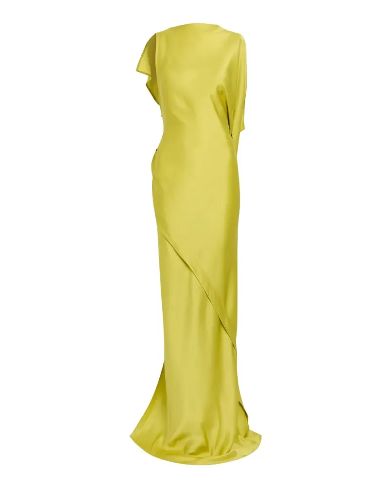 Victoria Beckham Asymmetrisches Kyra Maxikleid - Gelb Gelb
