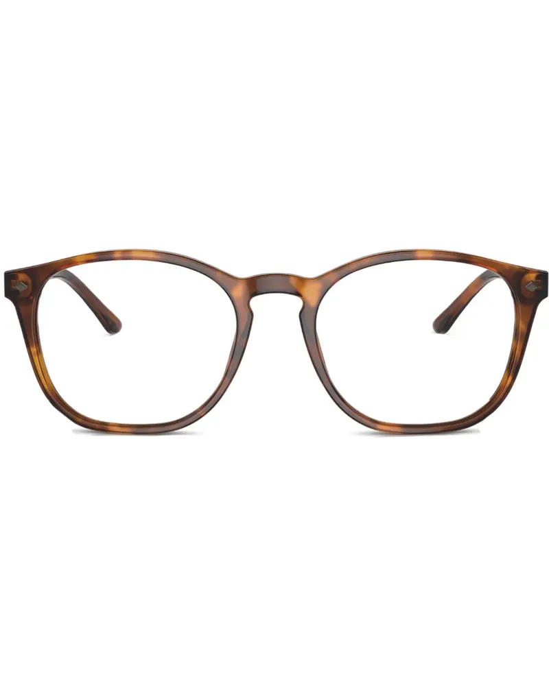 Giorgio Armani Runde Brille in Schildpattoptik - Braun Braun