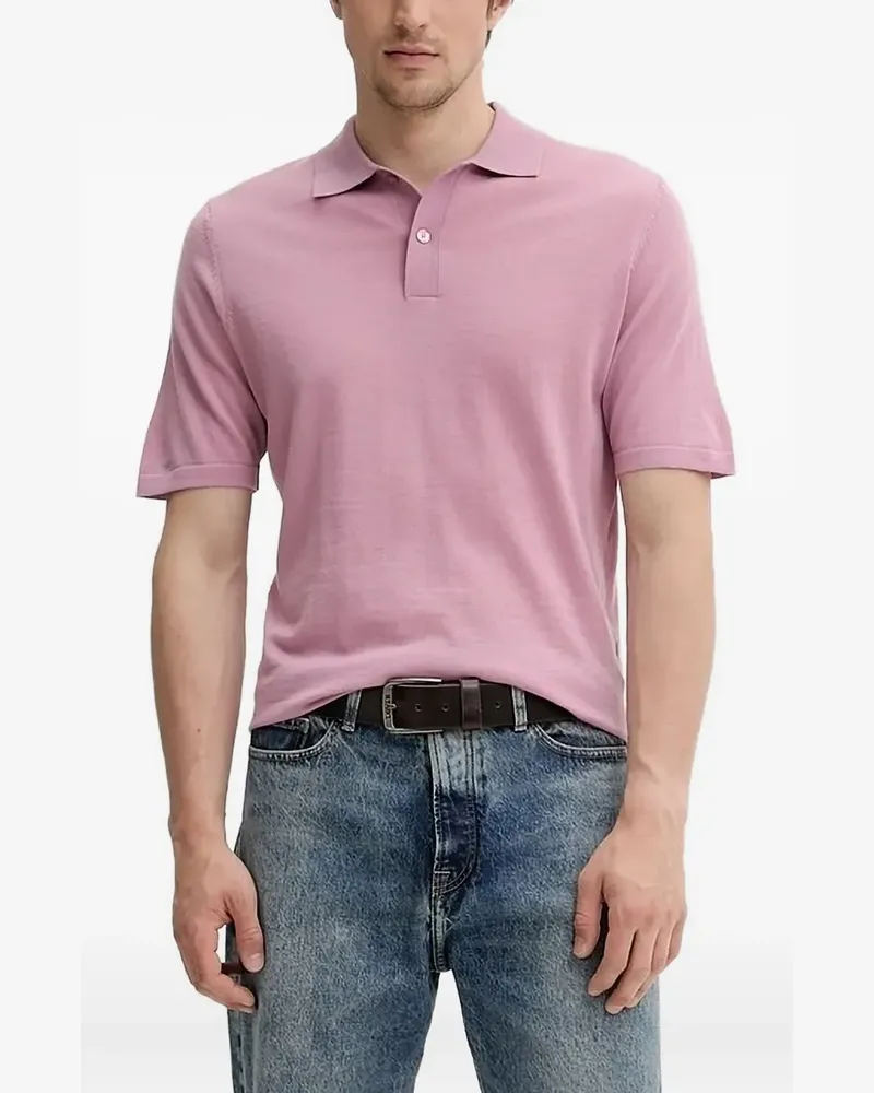 Samsøe & Samsøe Poloshirt mit kurzen Ärmeln - Rosa Rosa