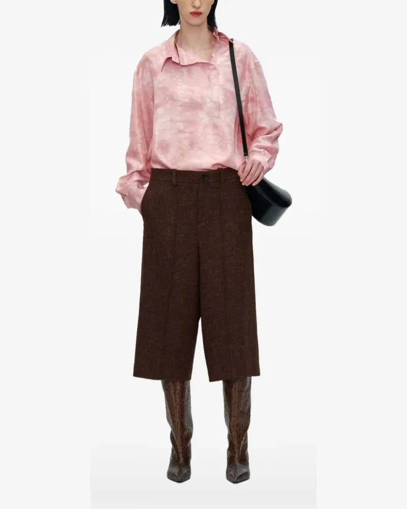 UMBER POSTPAST Seidenhemd mit Batikmuster - Rosa Rosa