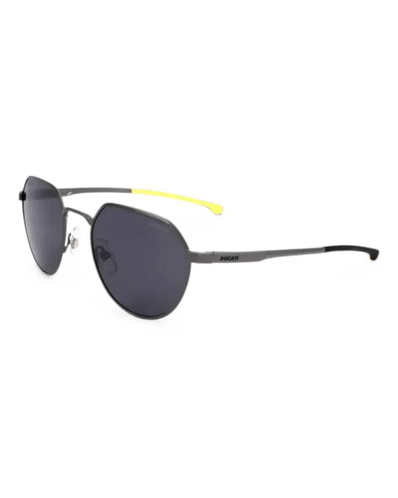 Carrera Sonnenbrille mit geometrischem Gestell - Grau Grau