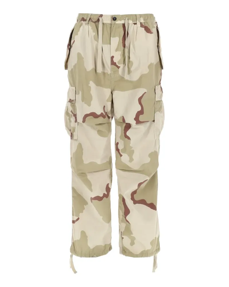 Amish camouflage-print drawstring cargo pants - Nude Nude