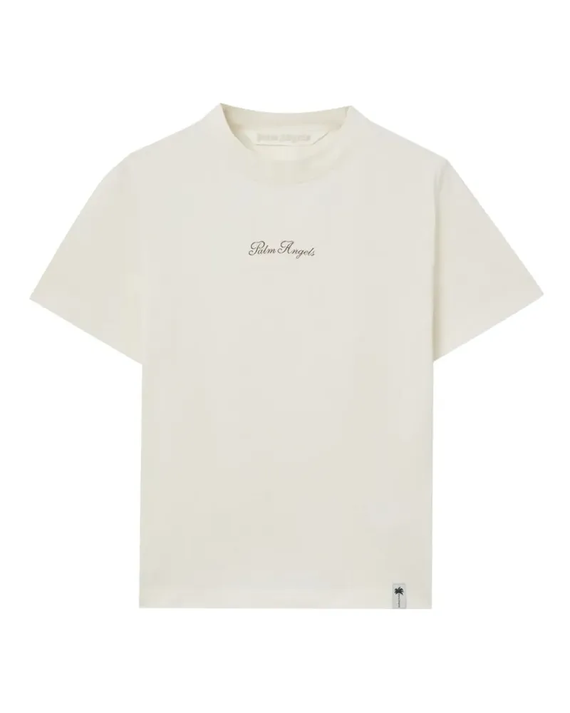 Palm Angels Paradise T-Shirt mit Logo-Print - Nude Nude