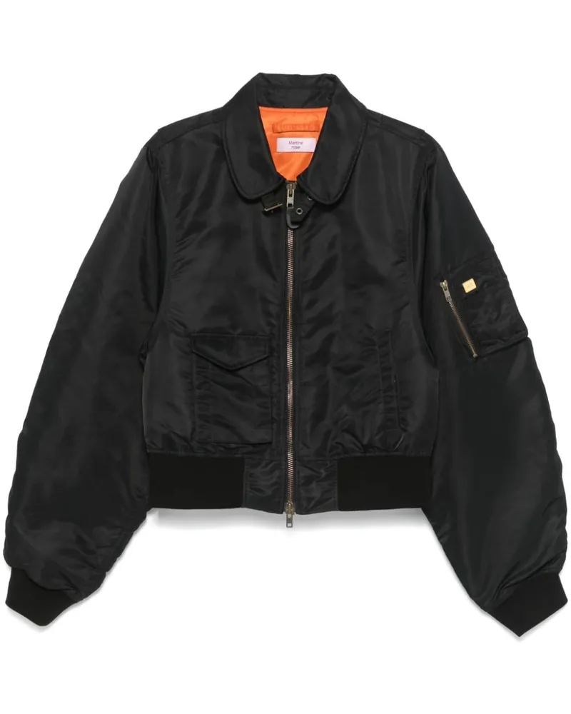 Martine Rose Shrunken Bomberjacke - Schwarz Schwarz