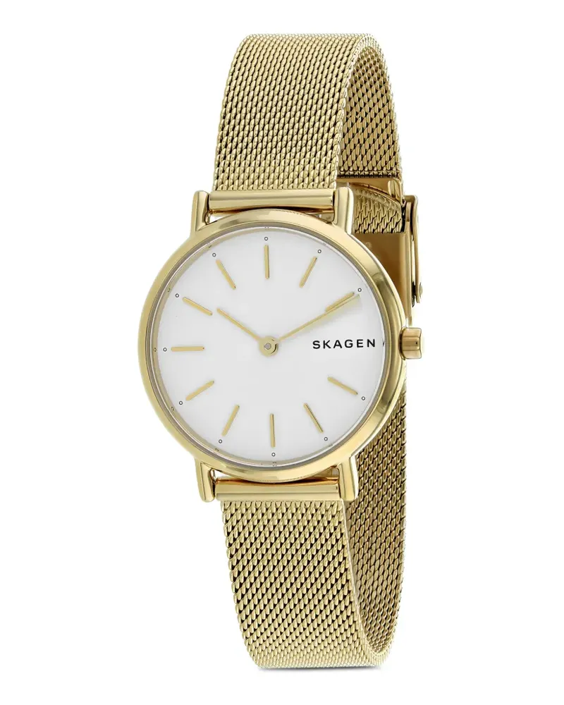 Skagen Freja Armbanduhr aus Mesh 30mm - Weiß Weiß
