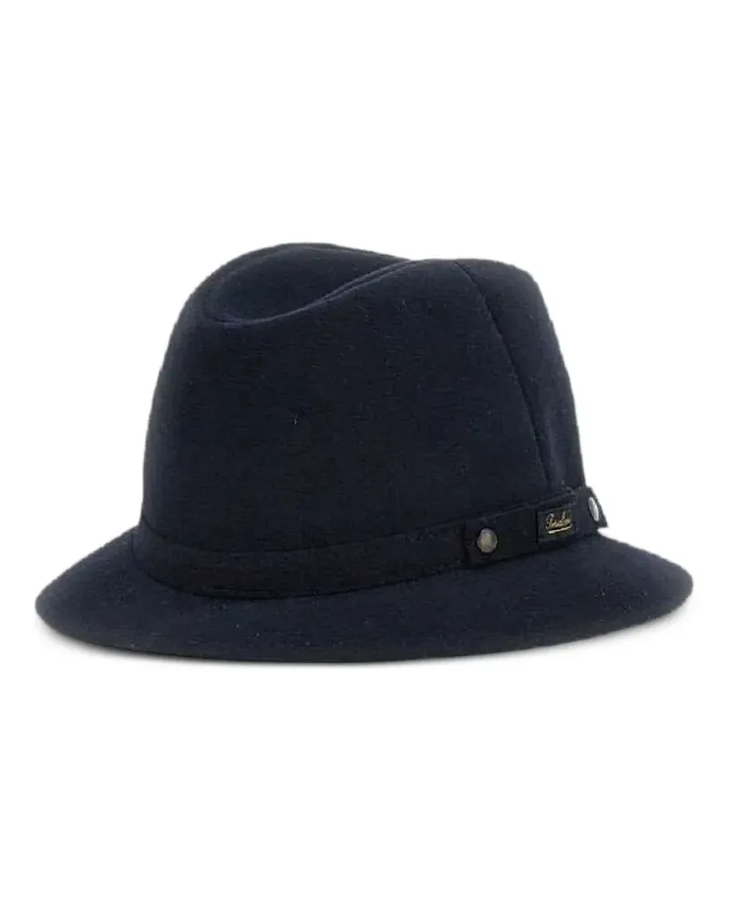 Borsalino Mütze mit Logo - Blau Blau