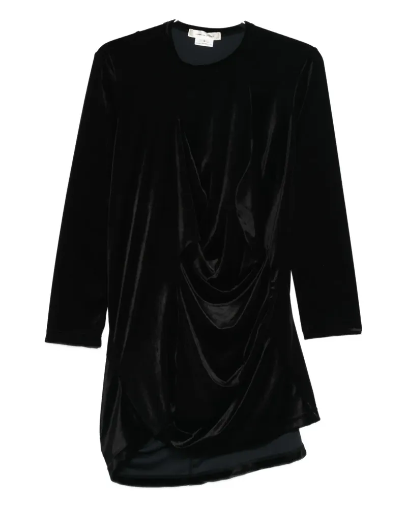 Comme des Garçons draped mini dress - Schwarz Schwarz