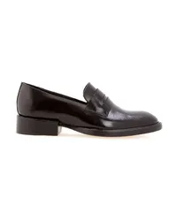 Sarah Chofakian Penny-Loafer im Used-Look Schwarz