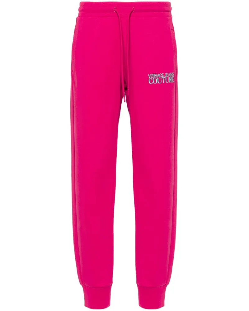 Versace Jeans Jogginghose mit Logo-Stickerei - Rosa Rosa