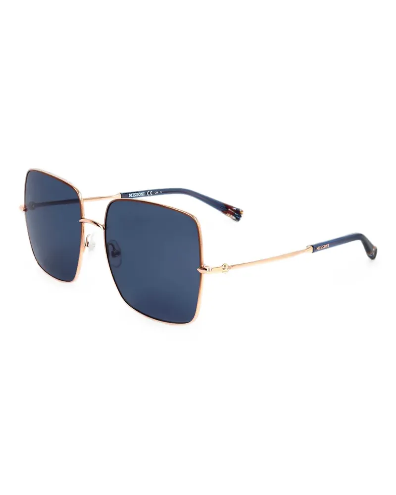 Missoni Sonnenbrille mit eckigem Gestell - Gold Gold