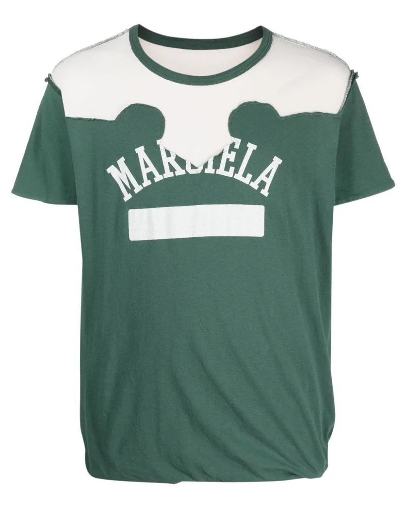 Maison Margiela Décortiqué T-Shirt mit Logo-Print - Grün Grün