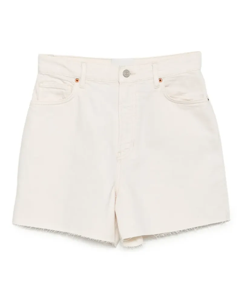 Reformation Saige Jeans-Shorts - Weiß Weiß