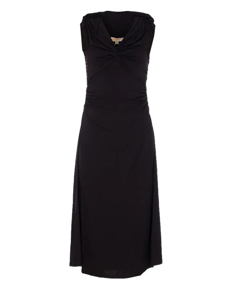 Michael Kors Kleid mit Raffungen - Schwarz Schwarz