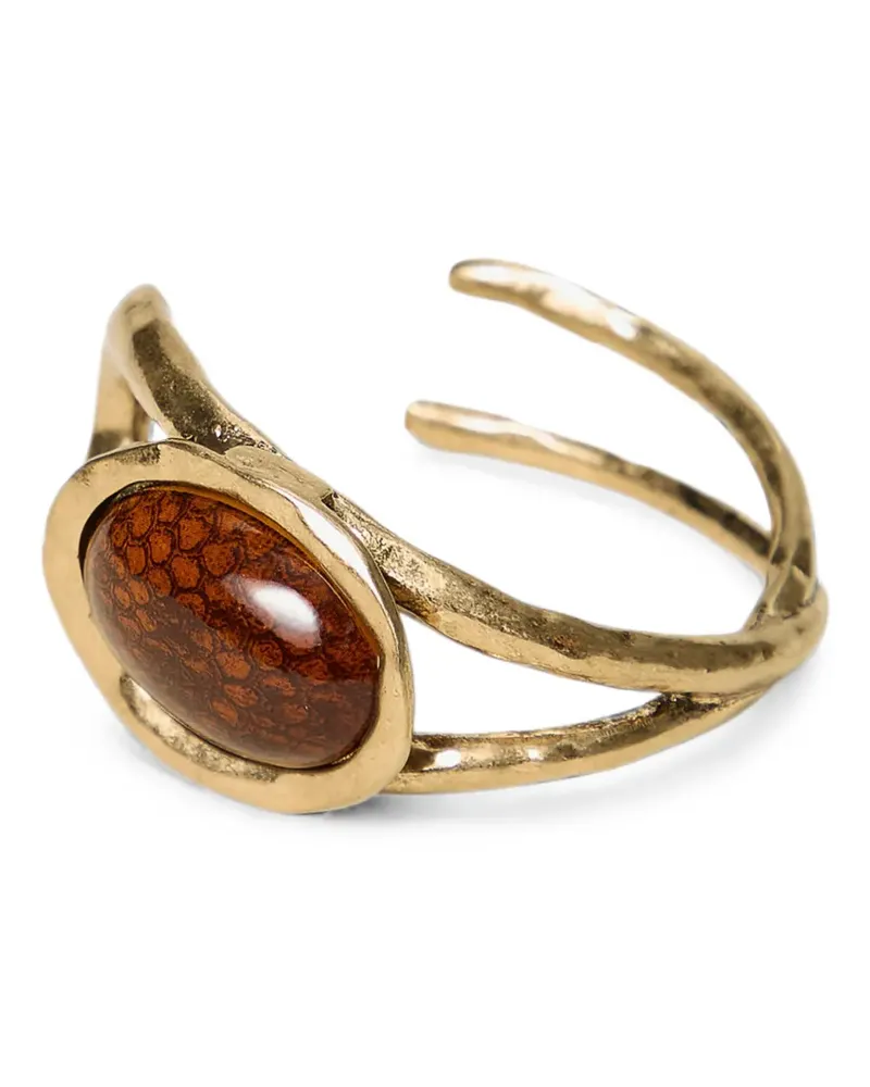 Twin-Set Armband mit Animal-Print - Gold Gold