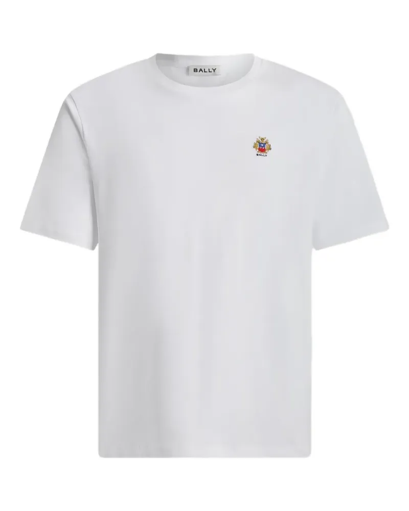 Bally T-Shirt mit Logo-Wappen - Weiß Weiß