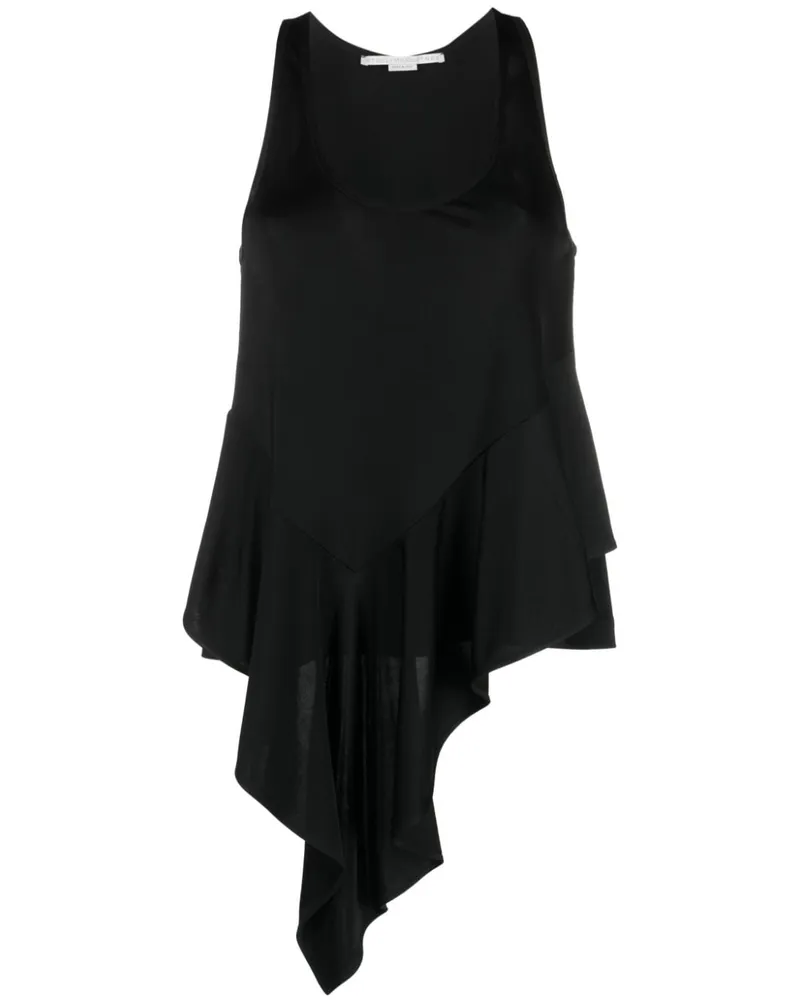 Stella McCartney Oberteil mit Rüschen - Schwarz Schwarz