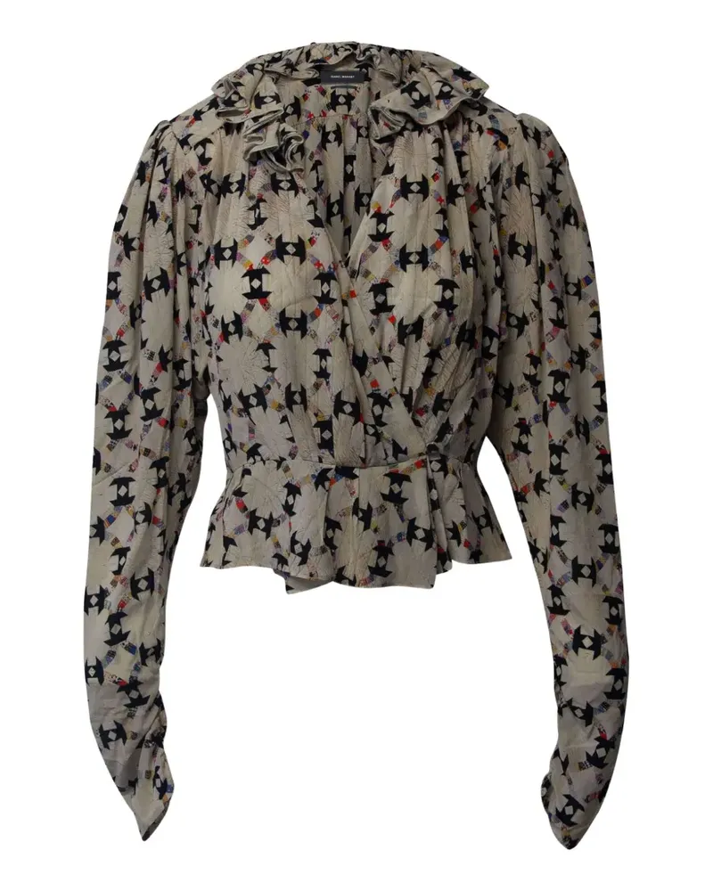 Isabel Marant Blinea Bluse mit Blumenmuster - Nude Nude
