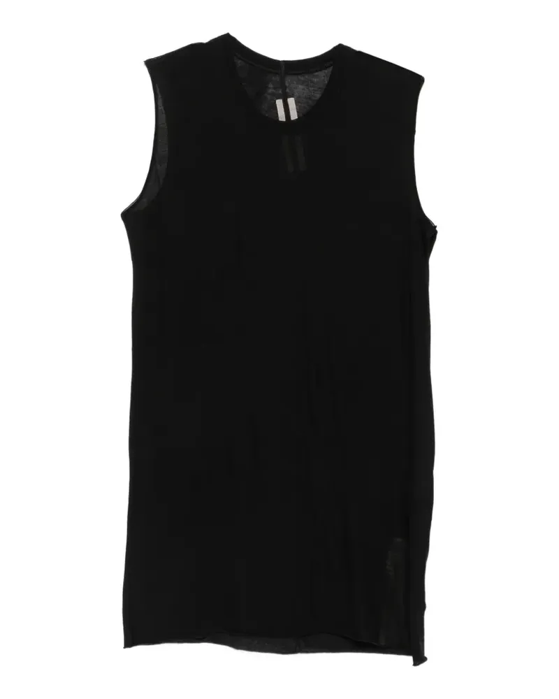 Rick Owens raw-edge top - Schwarz Schwarz
