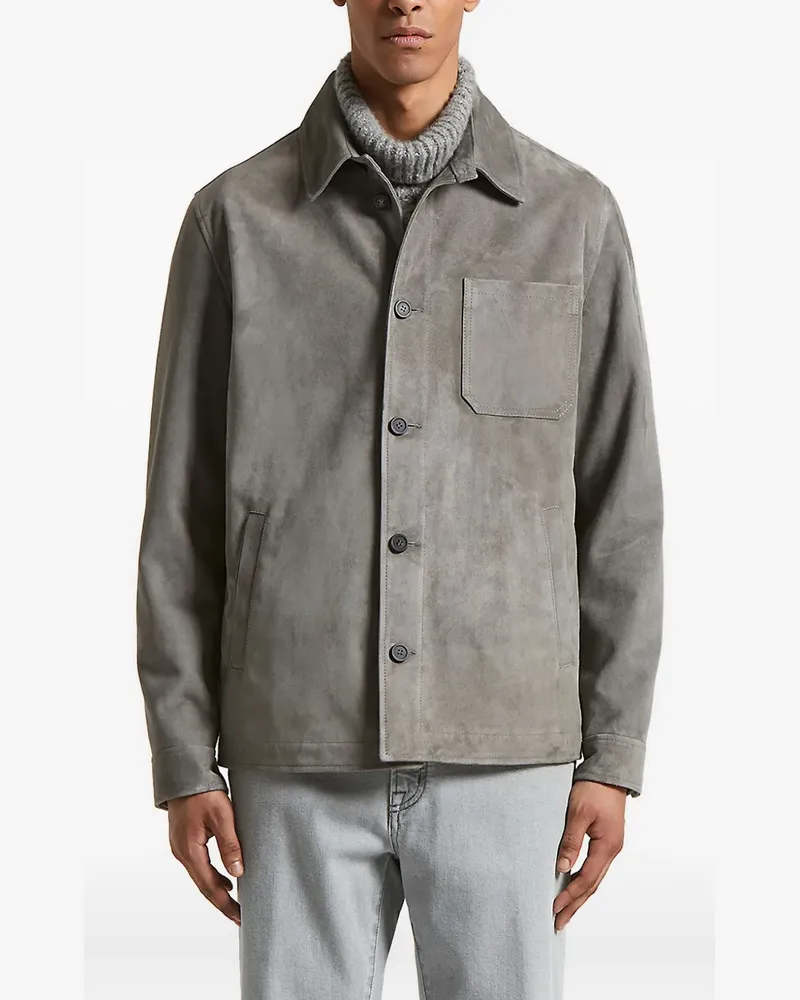 Peserico Jacke mit aufgesetzter Tasche - Grau Grau