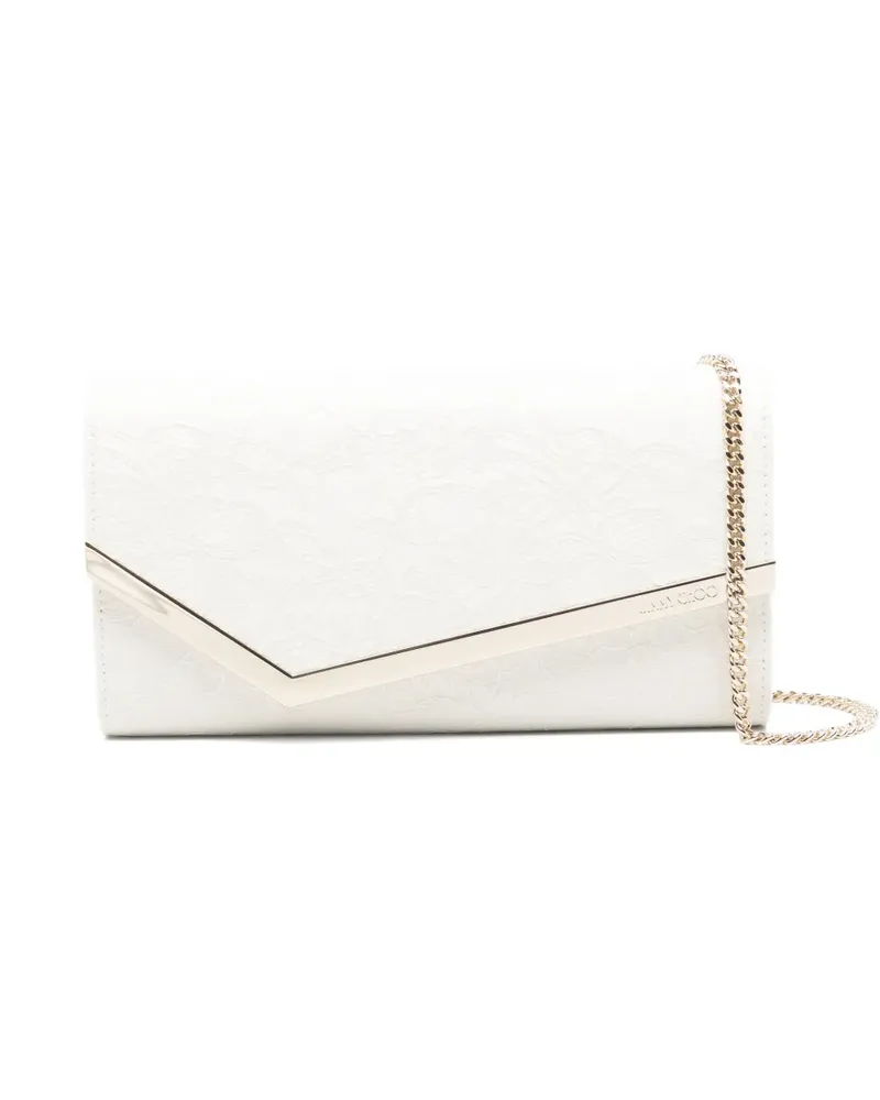 Jimmy Choo Emmie Clutch - Weiß Weiß