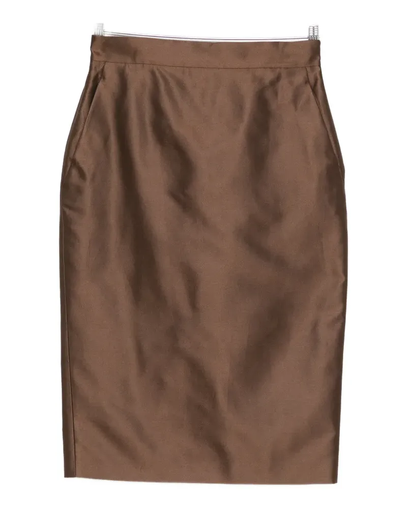Max Mara Tegoista pocket midi skirt - Braun Braun