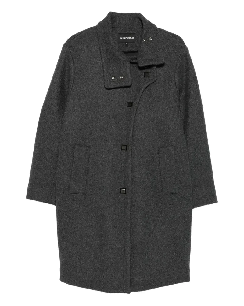 Emporio Armani Mantel mit Knopfverschluss - Grau Grau
