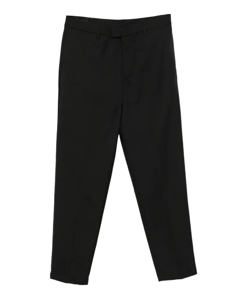 Emporio Armani Hose mit Logo-Patch - Schwarz Schwarz