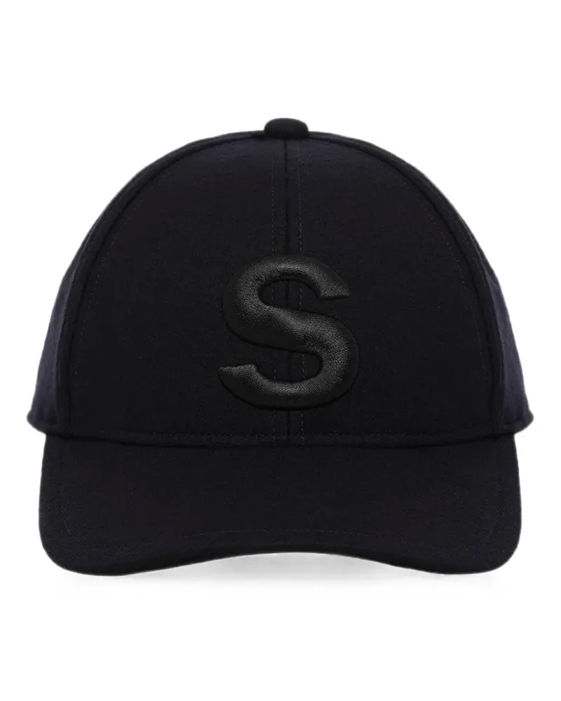 Sacai Baseballkappe mit Logo-Stickerei - Blau Blau