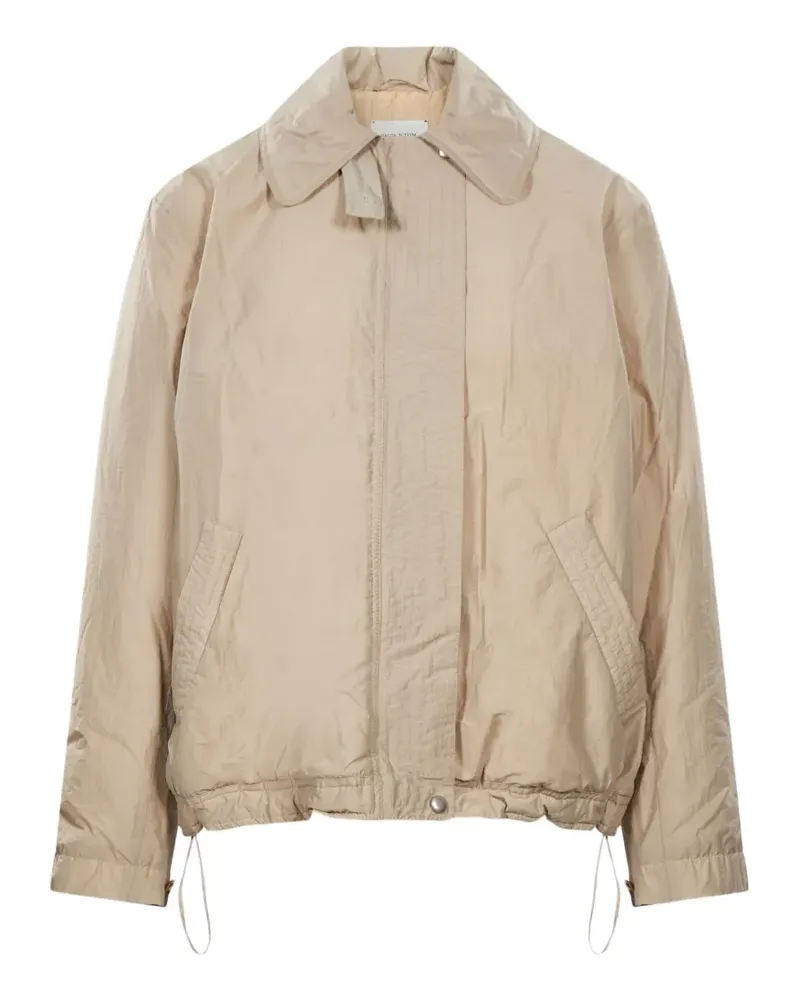 Magda Butrym Gefütterte Jacke mit Schaldetail - Nude Nude