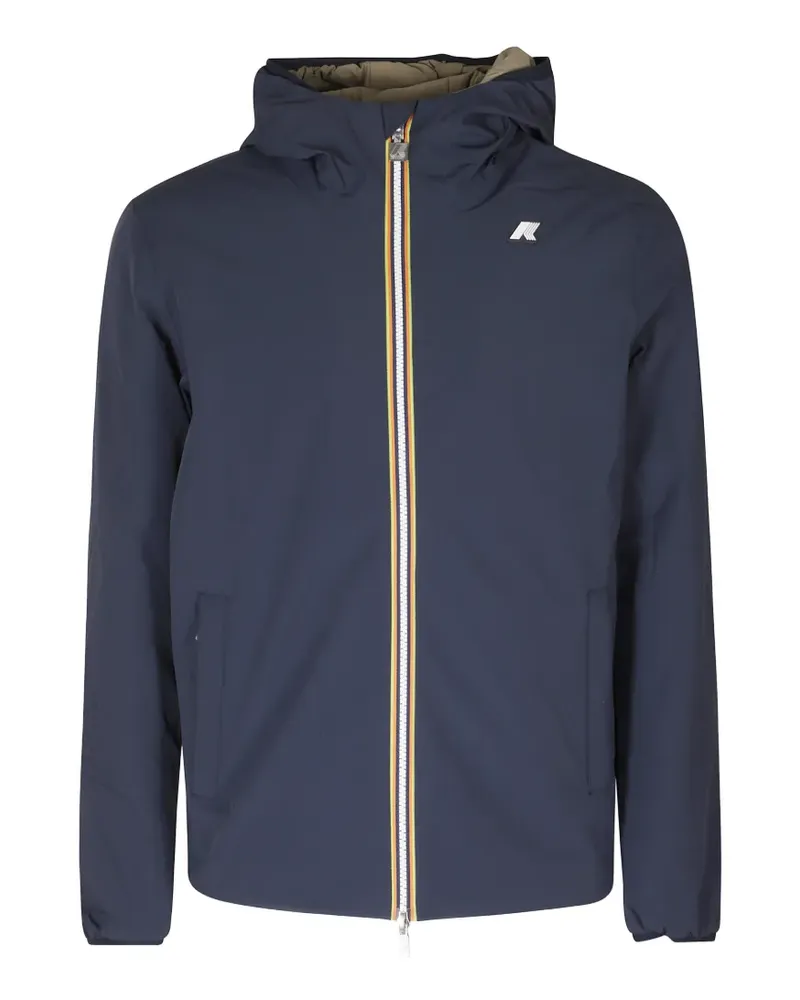 K-Way Gefütterte Jack Wendejacke - Blau Blau