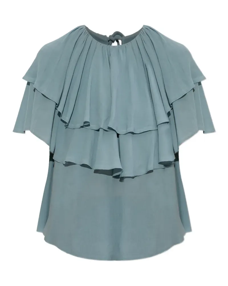 By Malene Birger Gerüschte Nina Bluse - Blau Blau