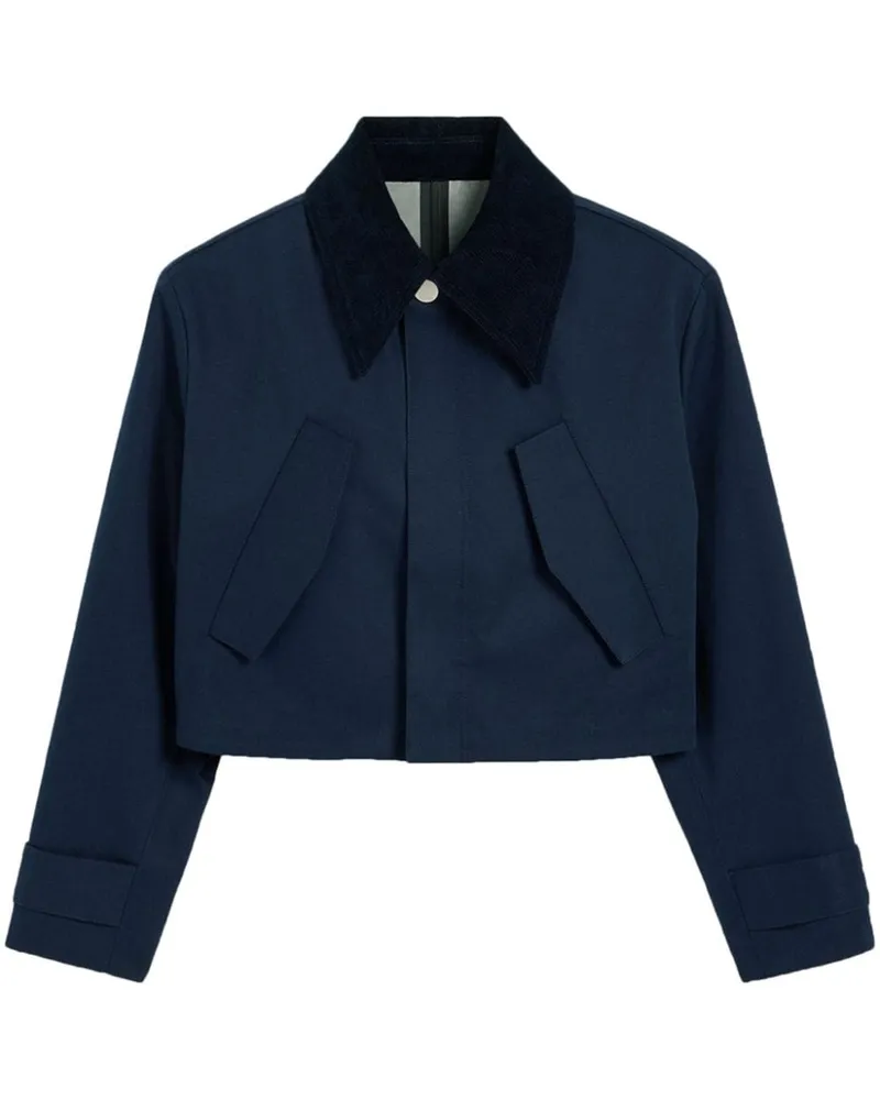 AMI Paris Jacke mit Pattentaschen - Blau Blau