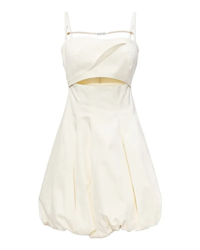 Versace Jeans Bra Pearl mini dress - Weiß Weiß