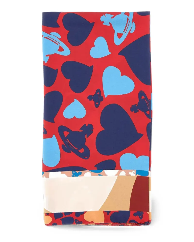 Vivienne Westwood Hearts and Orbs scarf - Rot Rot