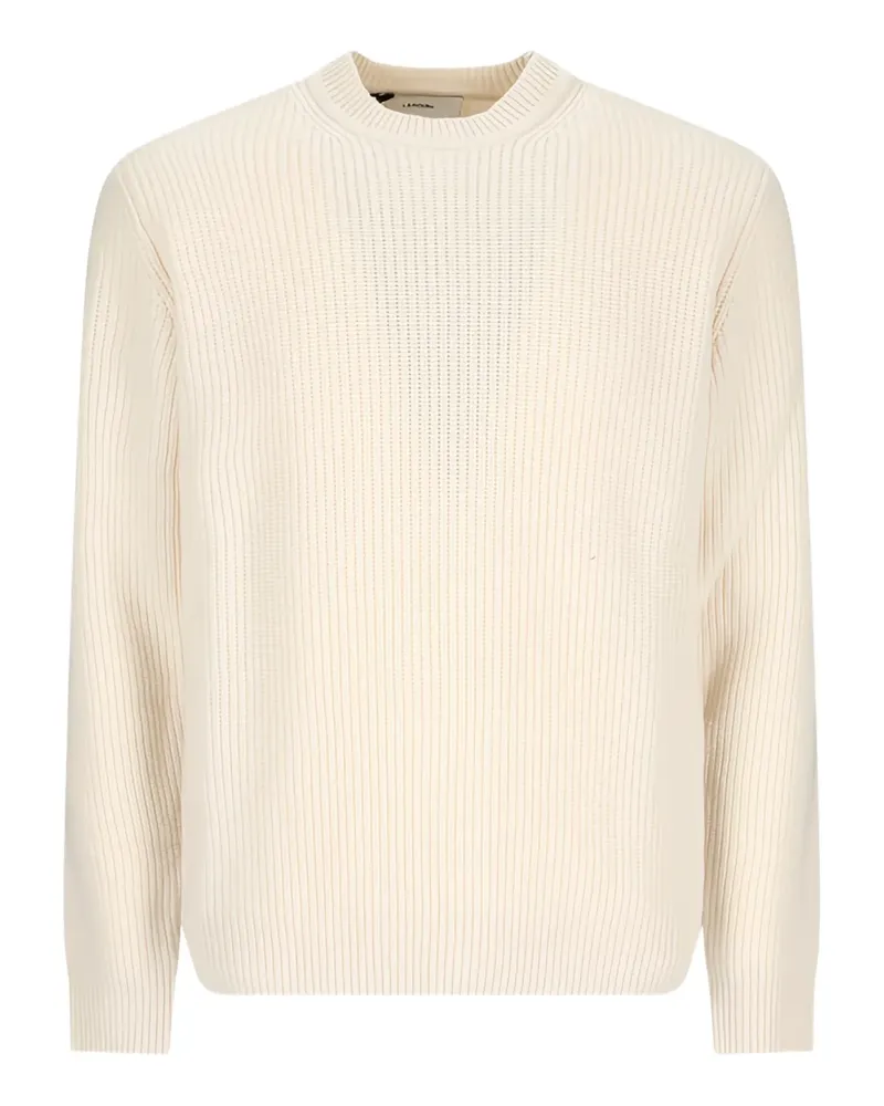 Tagliatore Gerippter Strickpullover - Weiß Weiß