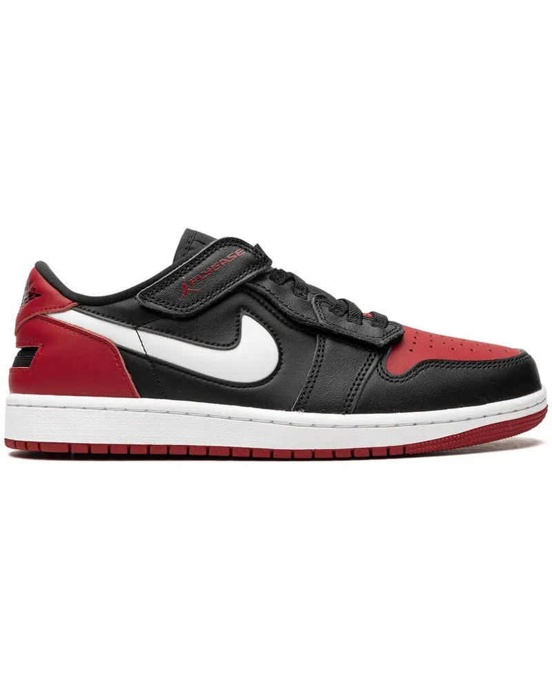 Jordan Air  1 Low Flyease Bred Sneakers - Schwarz Schwarz