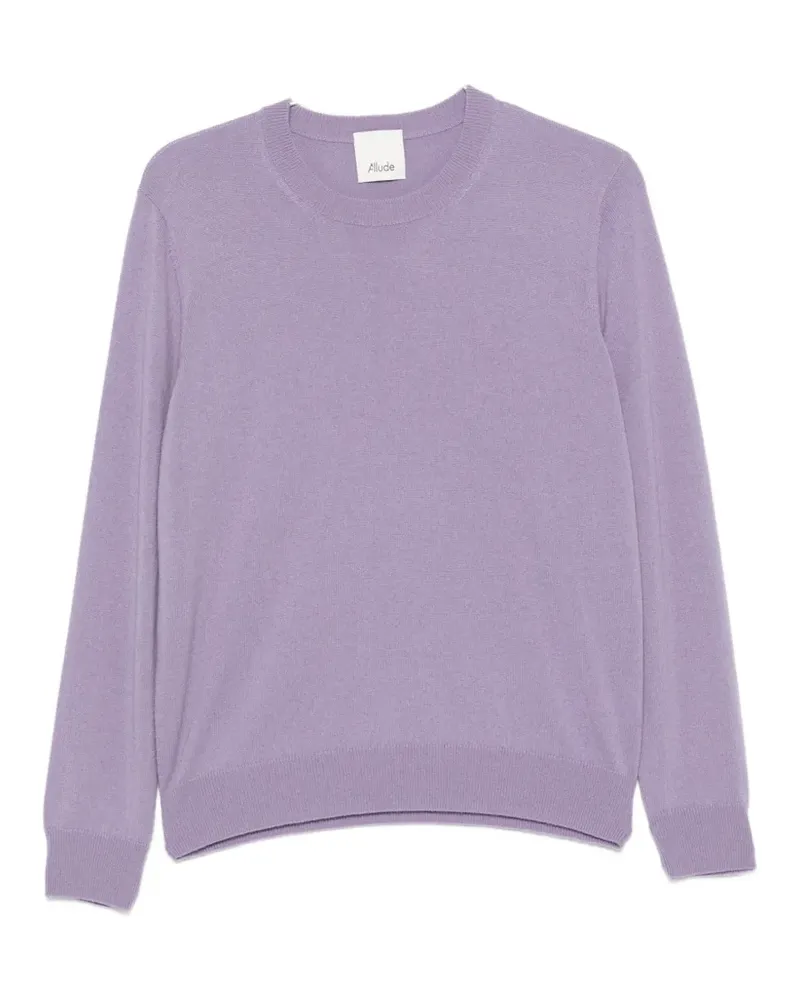 ALLUDE crew-neck long-sleeve sweater - Violett Violett