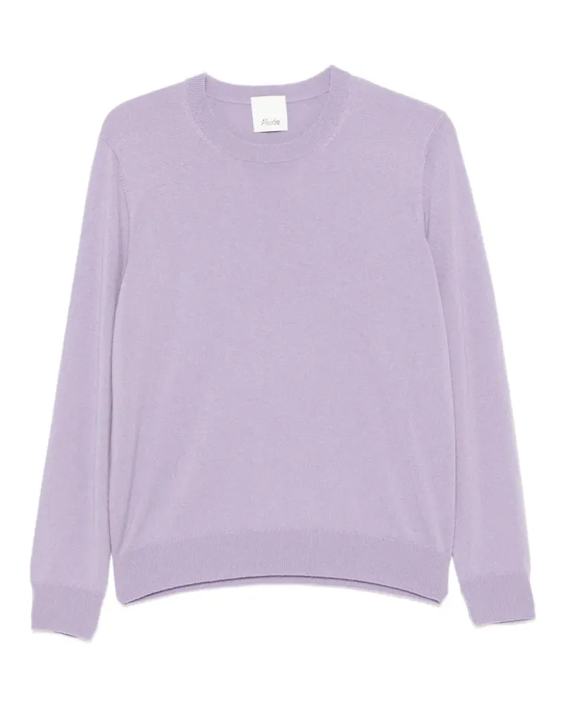 ALLUDE Pullover mit rundem Ausschnitt - Violett Violett