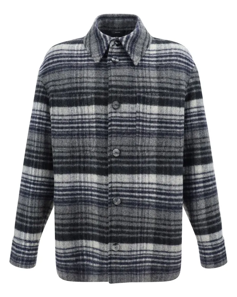 Fendi Karierte Go To Hemdjacke Grau