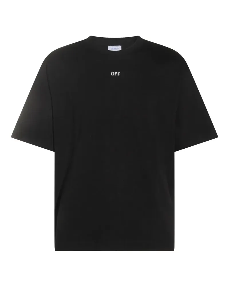 OFF-WHITE T-Shirt mit grafischem Print - Schwarz Schwarz