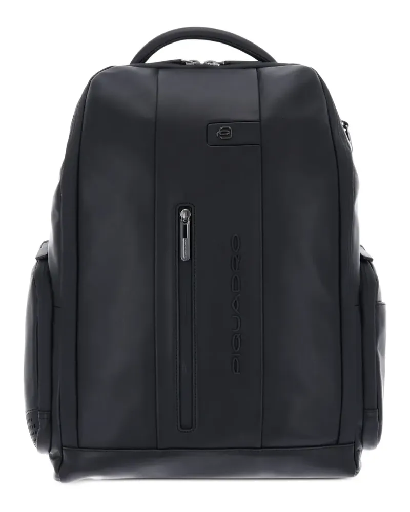 Piquadro Rucksack mit Logo-Prägung - Schwarz Schwarz