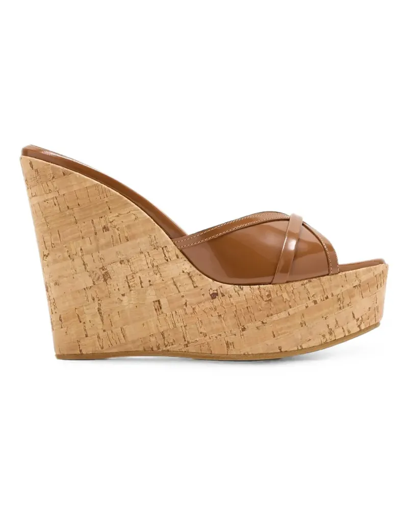 Malone Souliers Perla Wedge-Sandalen 85mm - Braun Braun