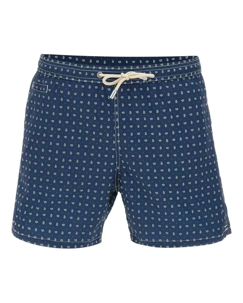 MC2 Saint Barth paisley polka-dot swim shorts - Blau Blau