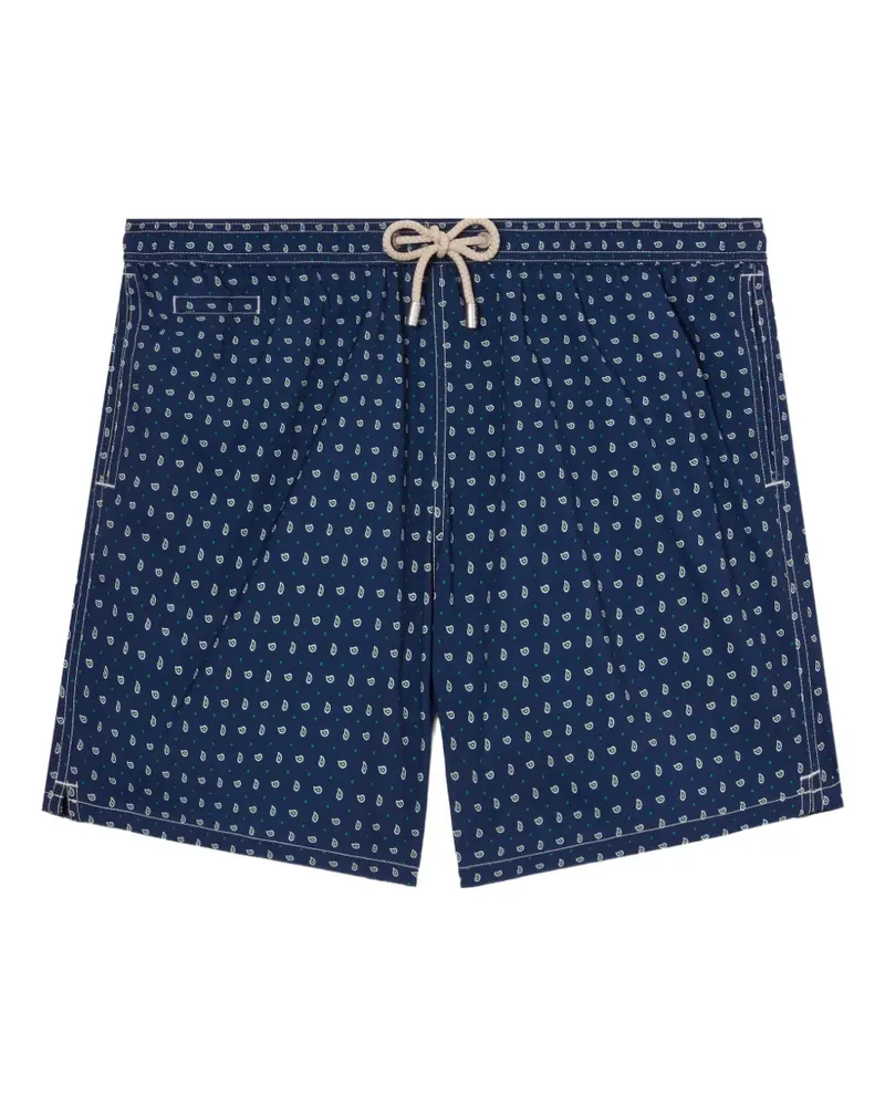 MC2 Saint Barth Lighting Micro Badeshorts mit Paisley-Print - Blau Blau