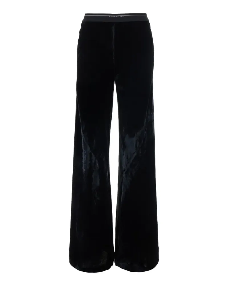Semicouture Chelle Hose mit Logo - Schwarz Schwarz