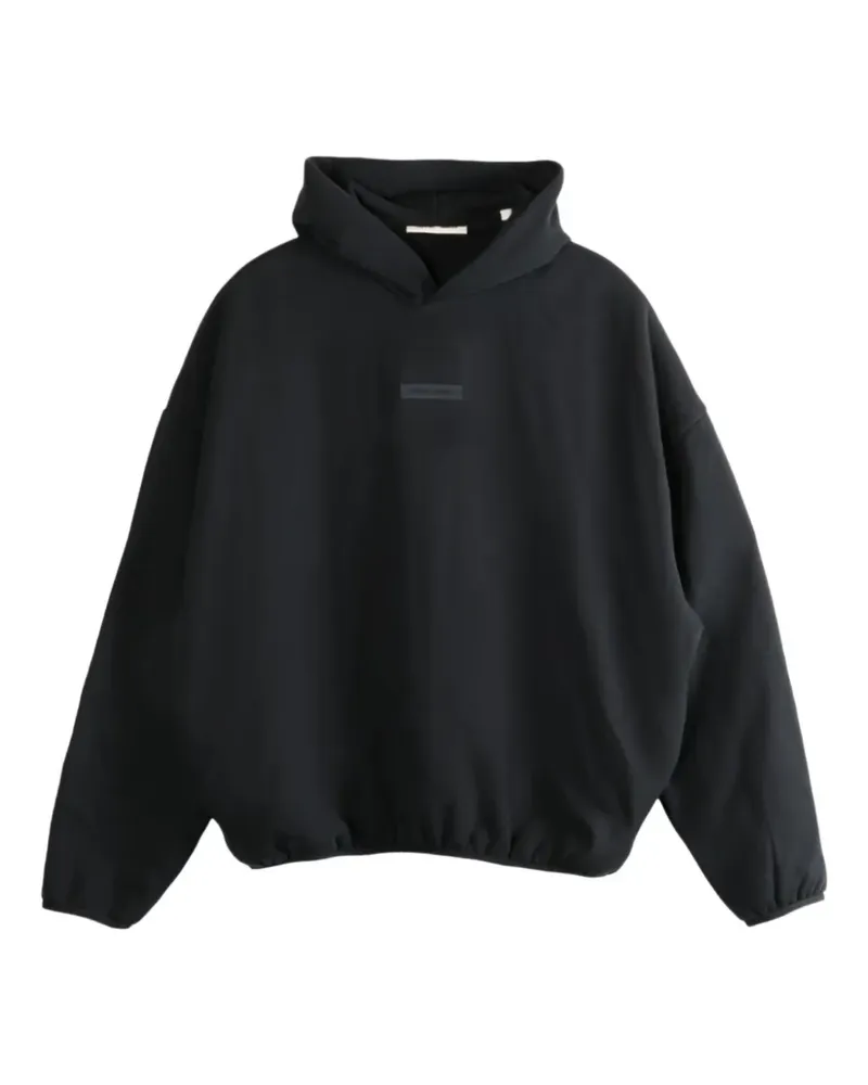 Fear of God logo-plaque hoodie - Schwarz Schwarz